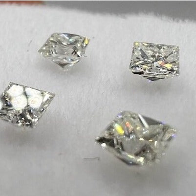 0.16 Carat Diamanten 4er Set zertifiziert