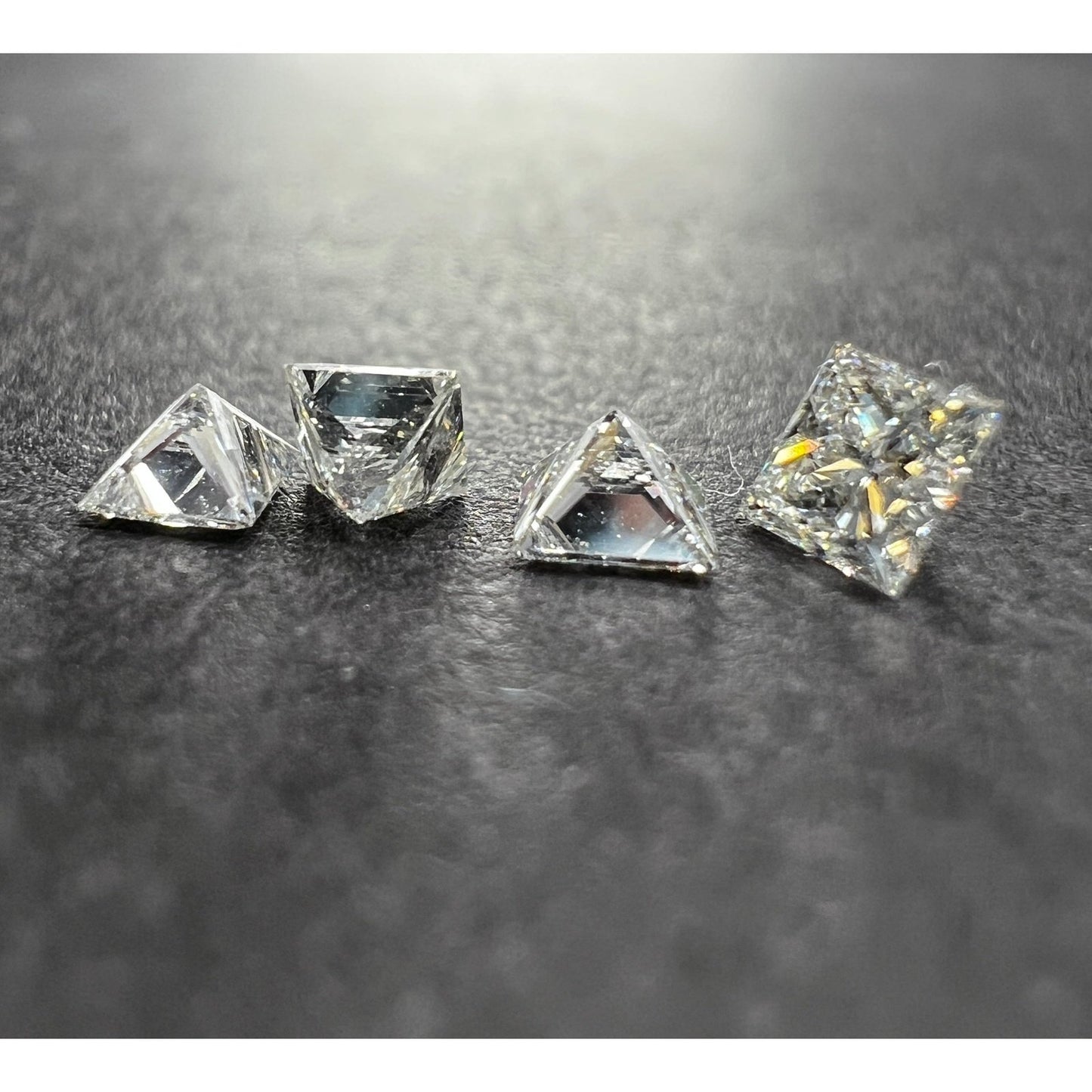 SET 4x Princess Diamant a 0.15 Karat I VVS