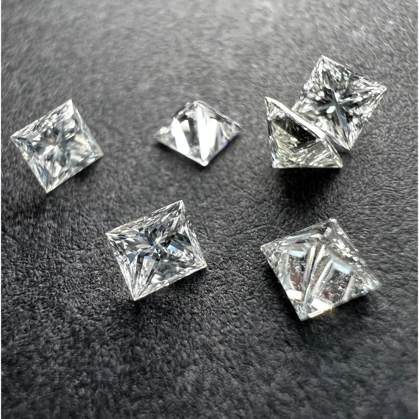 SET 6x Princess Diamant a 0.15 Karat I VVS
