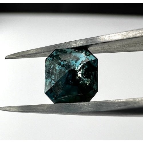 0.96 Carat Ascher Cut Blauer Diamant