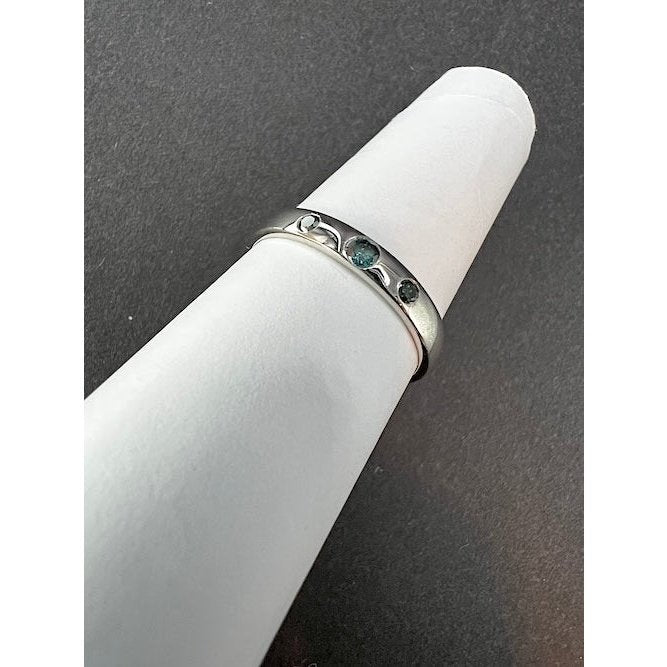 Diamantring I 3 Fancy Diamanten I 925er Silber