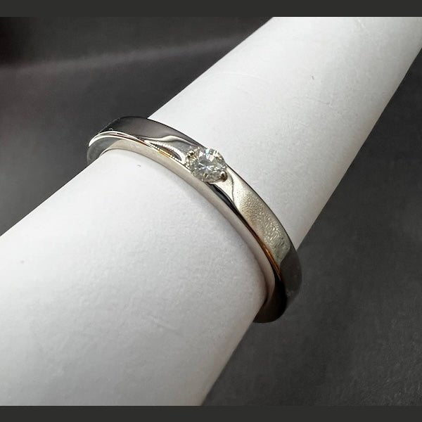 Diamantring I 0.12 ct Farbe J VVS2 I 925er Silber