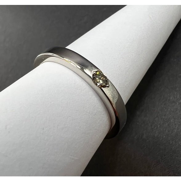 Diamantring I Champagner I 0.12 ct I 925er Silber