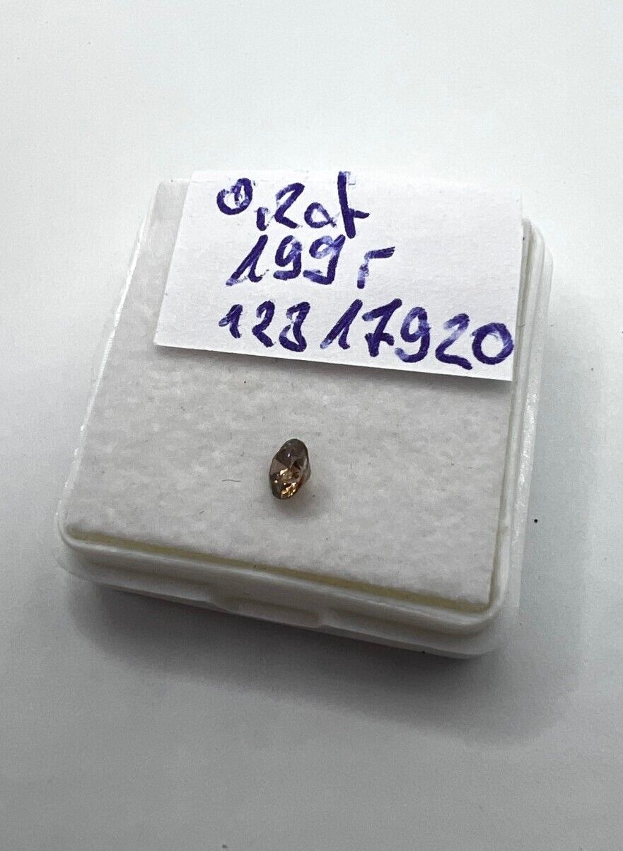 Loser Diamant Mit 0,2 Carat Schöner Champagne- Brauner Diamant