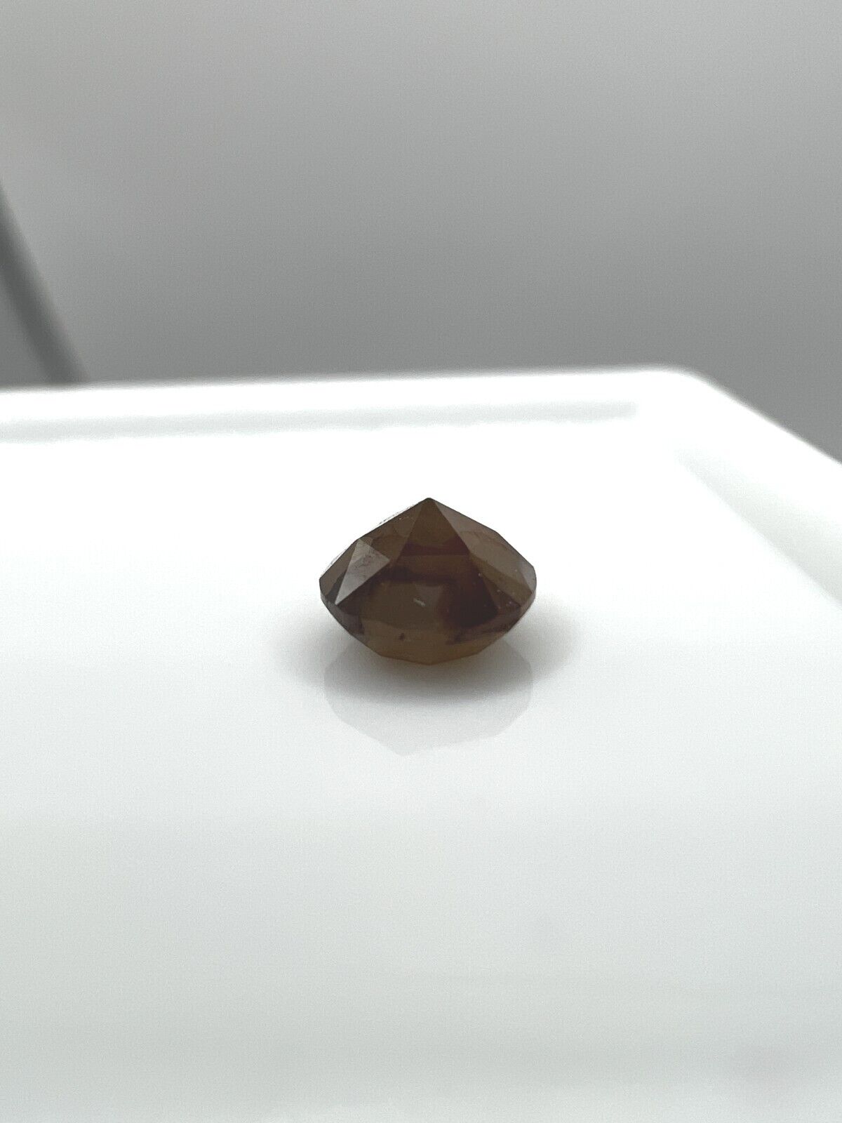 Loser Diamant Mit 0,34 Carat Schöner Braun Rötlicher Diamant