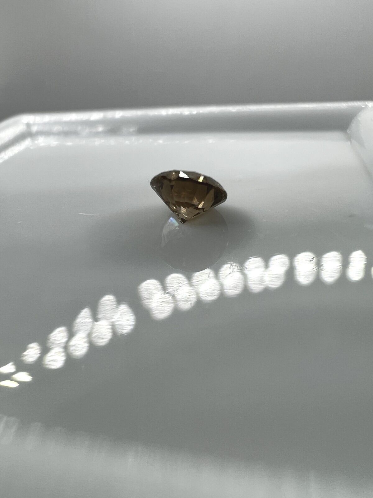 Loser Diamant Mit 0,555 Carat Schöner Fancy Champagne Farbener Diamant
