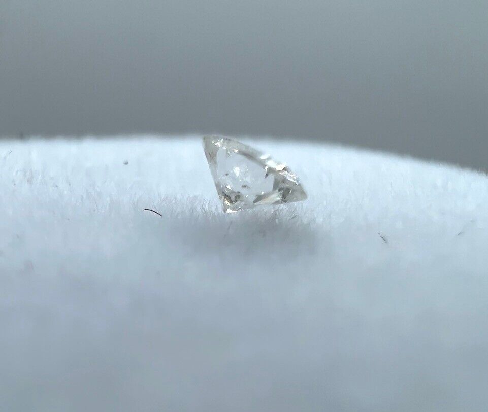 Loser Diamant Mit 0,12 Carat Weißer Diamant