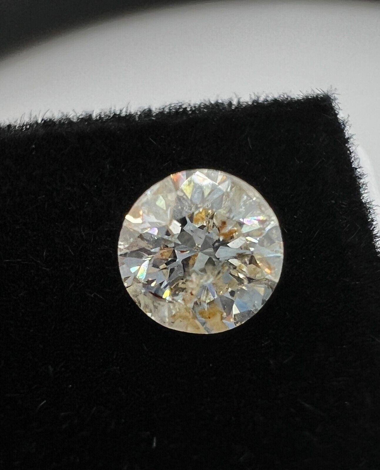 Loser Diamant Mit 0,36 Carat Schöner Weißer Champagne Farbener Diamant
