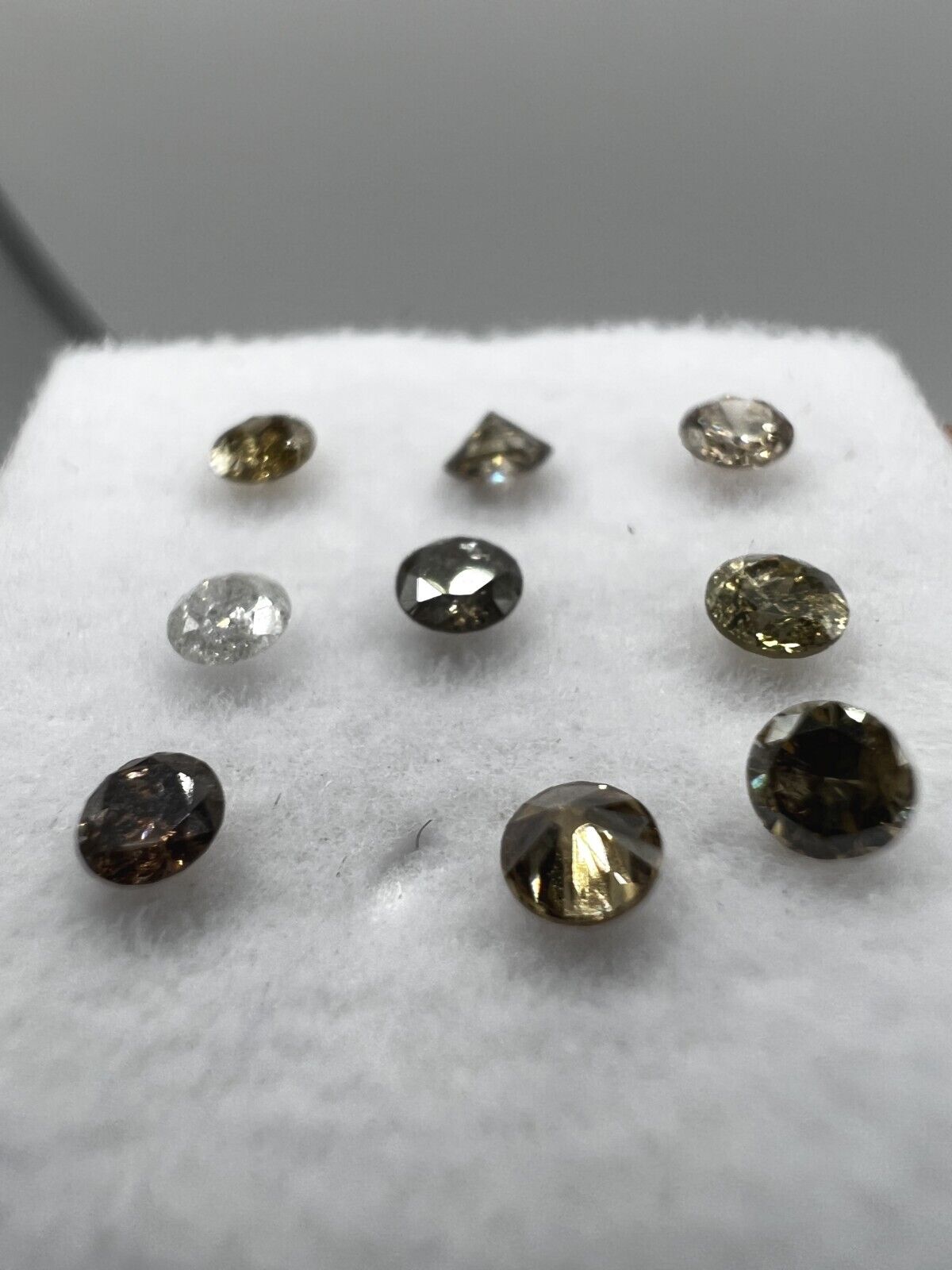 Loser Diamant Mit 0,085 Carat Schöne Fancy Champagne Farbenene Diamanten