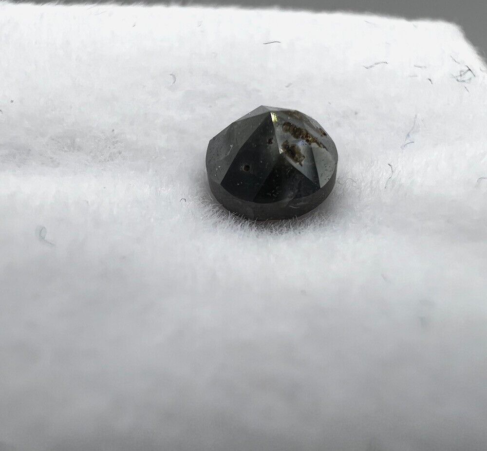 Loser Diamant Mit 0,675 Carat Schöner Fancy-Braun Schwarzer Diamant