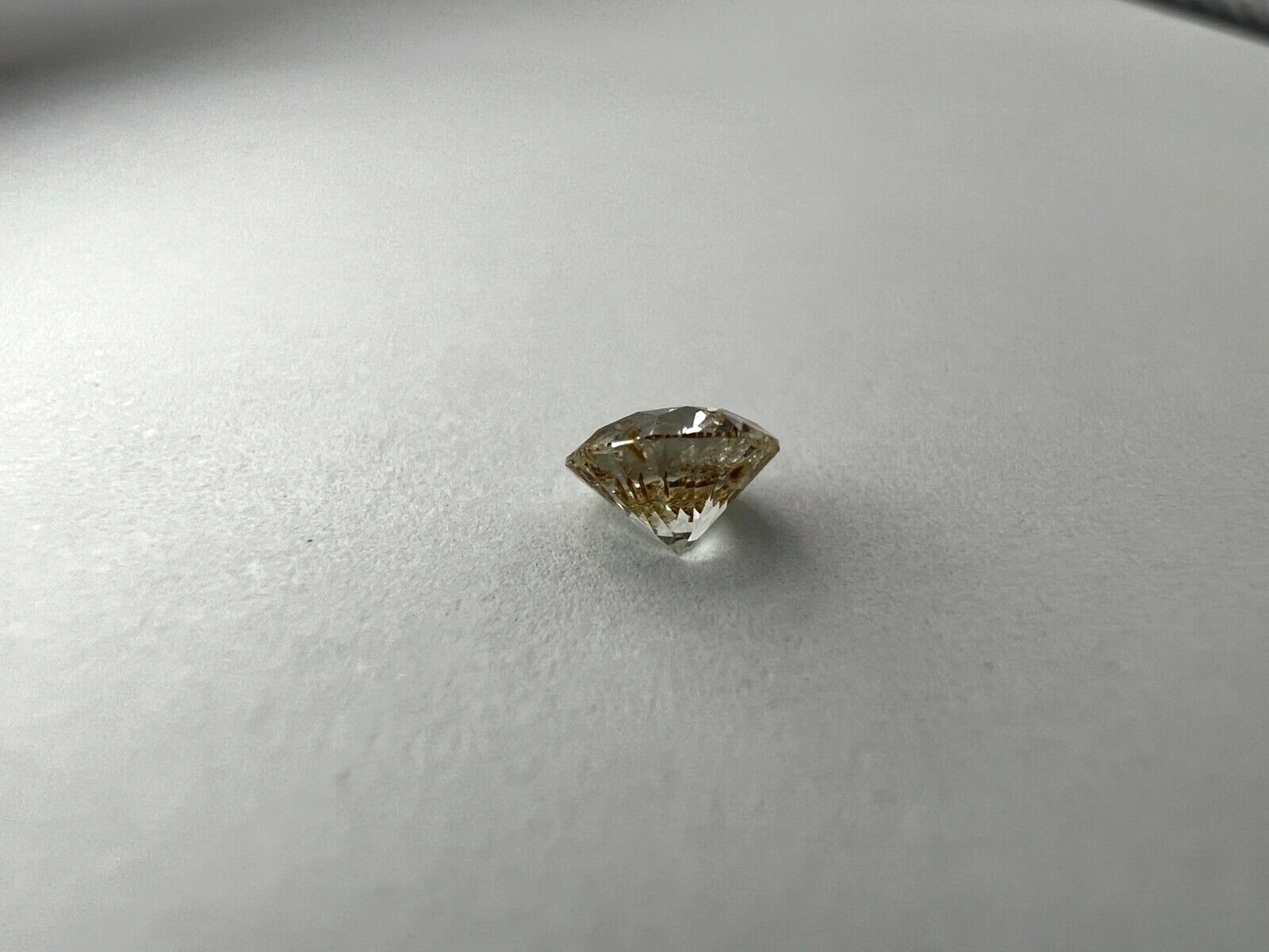 Loser Diamant Mit 0,5 Carat Schöner Weißer Champagne Farbener Diamant