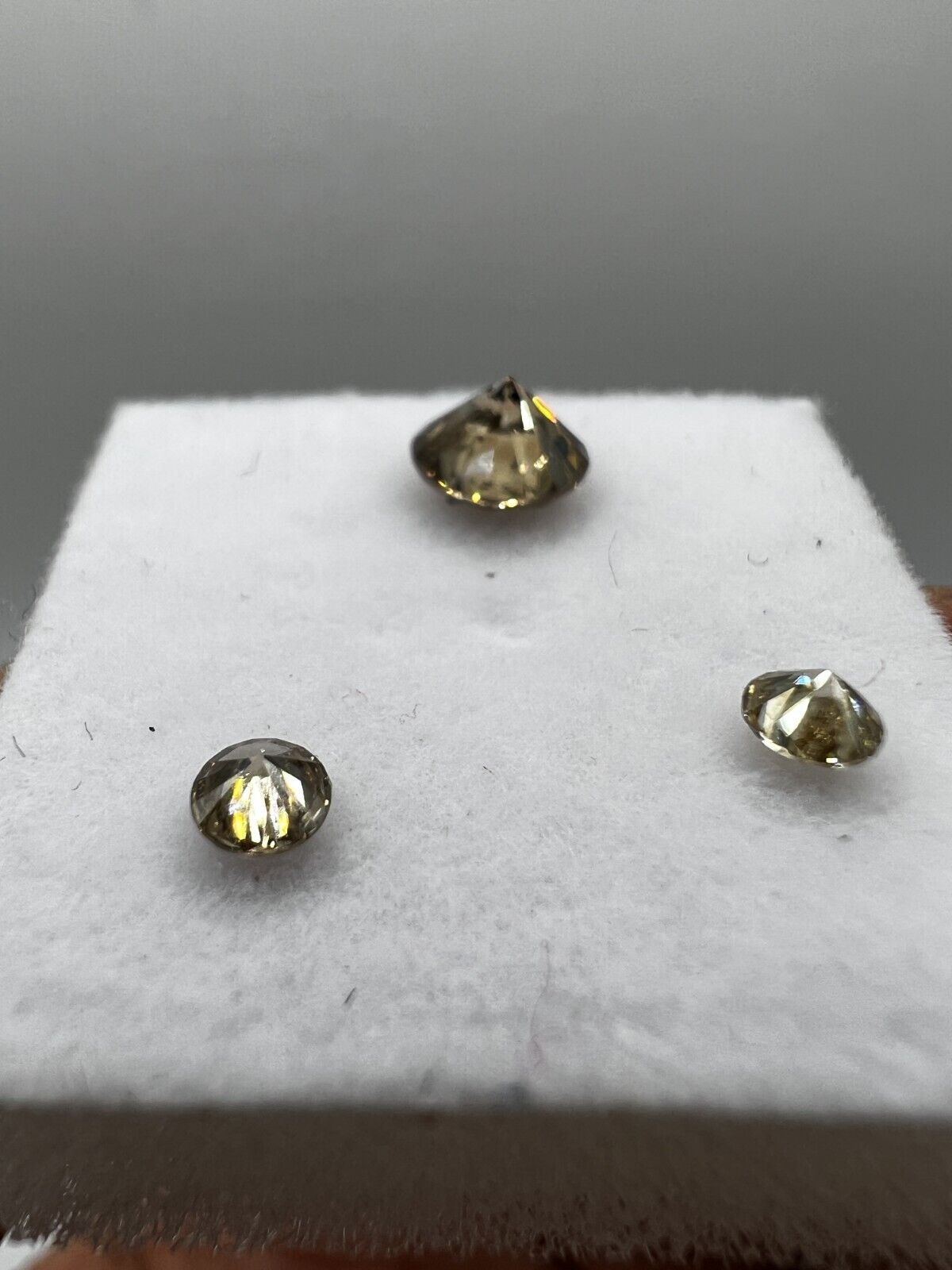 Lose Diamanten Mit 0,75 Carat Zusammen Fancy Champagne Farbenes Diamanten Set