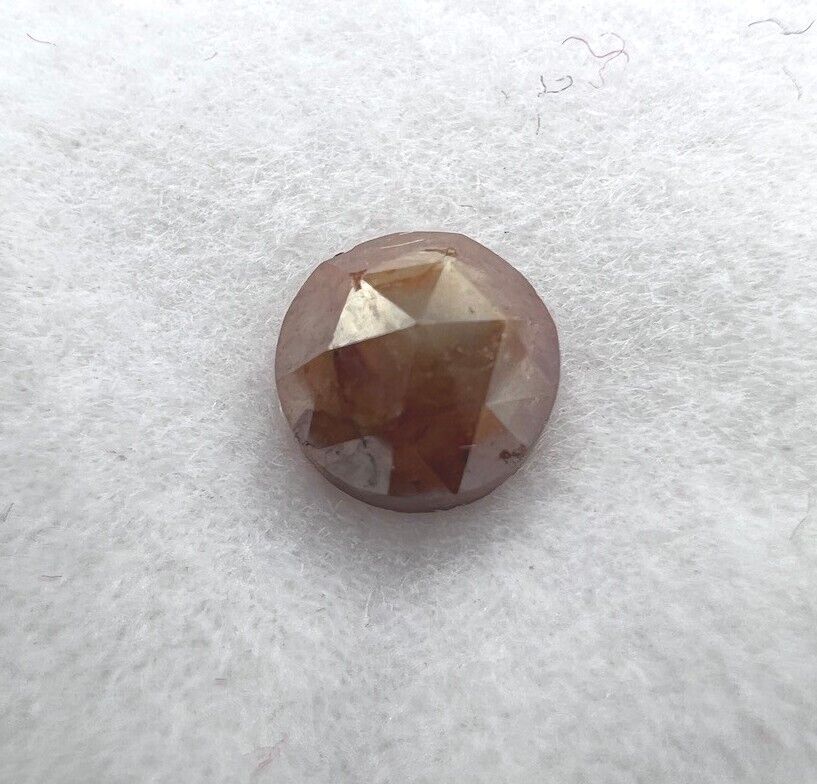 Loser Diamant Mit 0,9 Carat Schöner Fancy Dunkel Braun-Rötlich Farbener Diamant