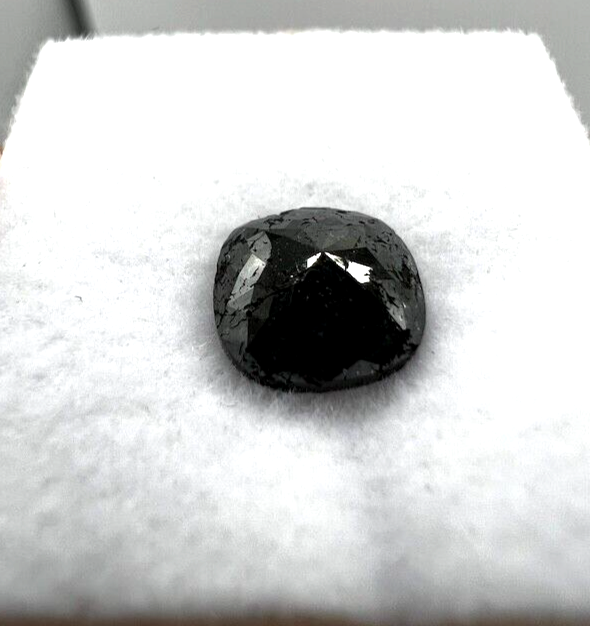 Loser Diamant Mit 1,4 Carat Schöner Schwarzer Fancy Farbener Diamant