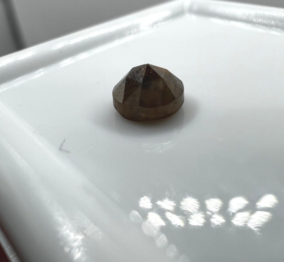 Loser Diamant Mit 0,425 Carat Schöner Fancy Farbener Diamant