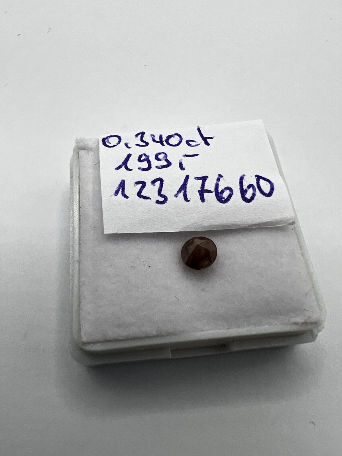 Loser Diamant Mit 0,34 Carat Schöner Braun Rötlicher Diamant