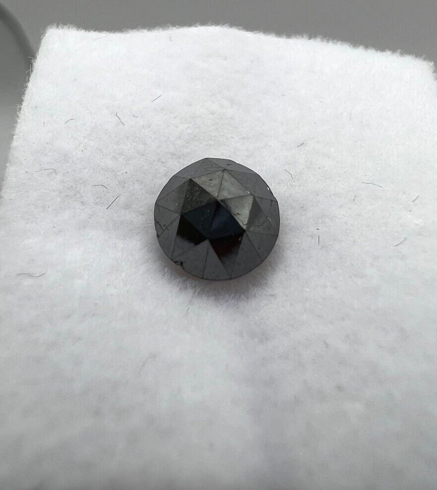 Loser Diamant Mit 1,185 Carat Schöner Fancy Schwarzer Diamant