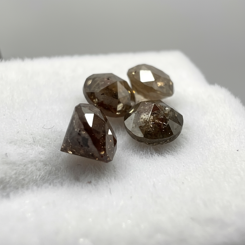 Lose Diamanten Mit ca. 0,6 Carat Schöne Champagne Farbene Diamanten