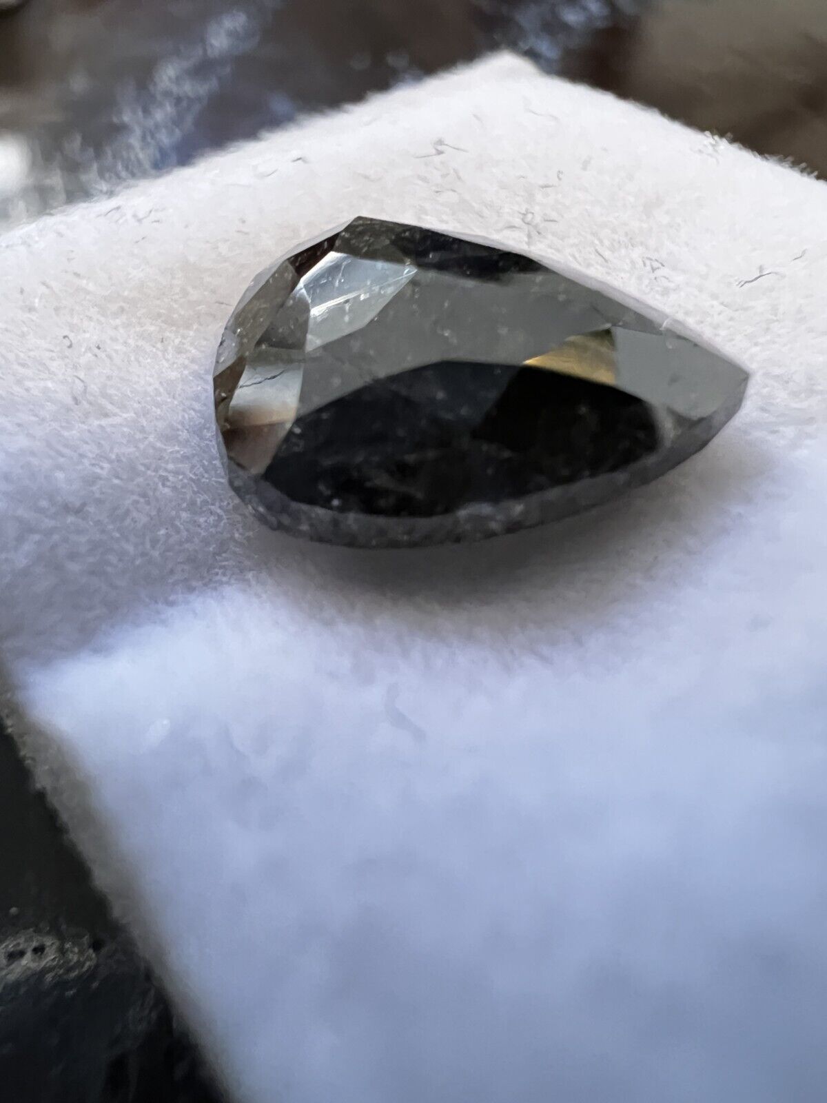 Loser Natürlicher Schwarzer Diamant Mit 3,355 Carat Sehr Selten