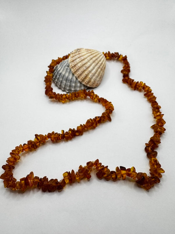 Bernstein Kette Congac Farbe