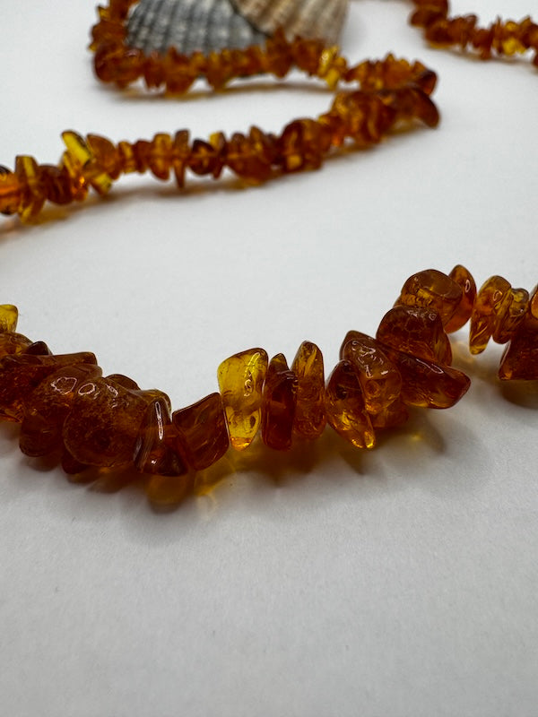 Bernstein Kette Congac Farbe