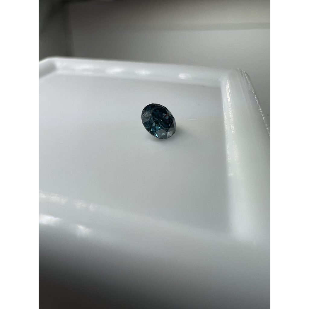 Fancy Diamant 0,095 Carat I Color blue Einzelstück