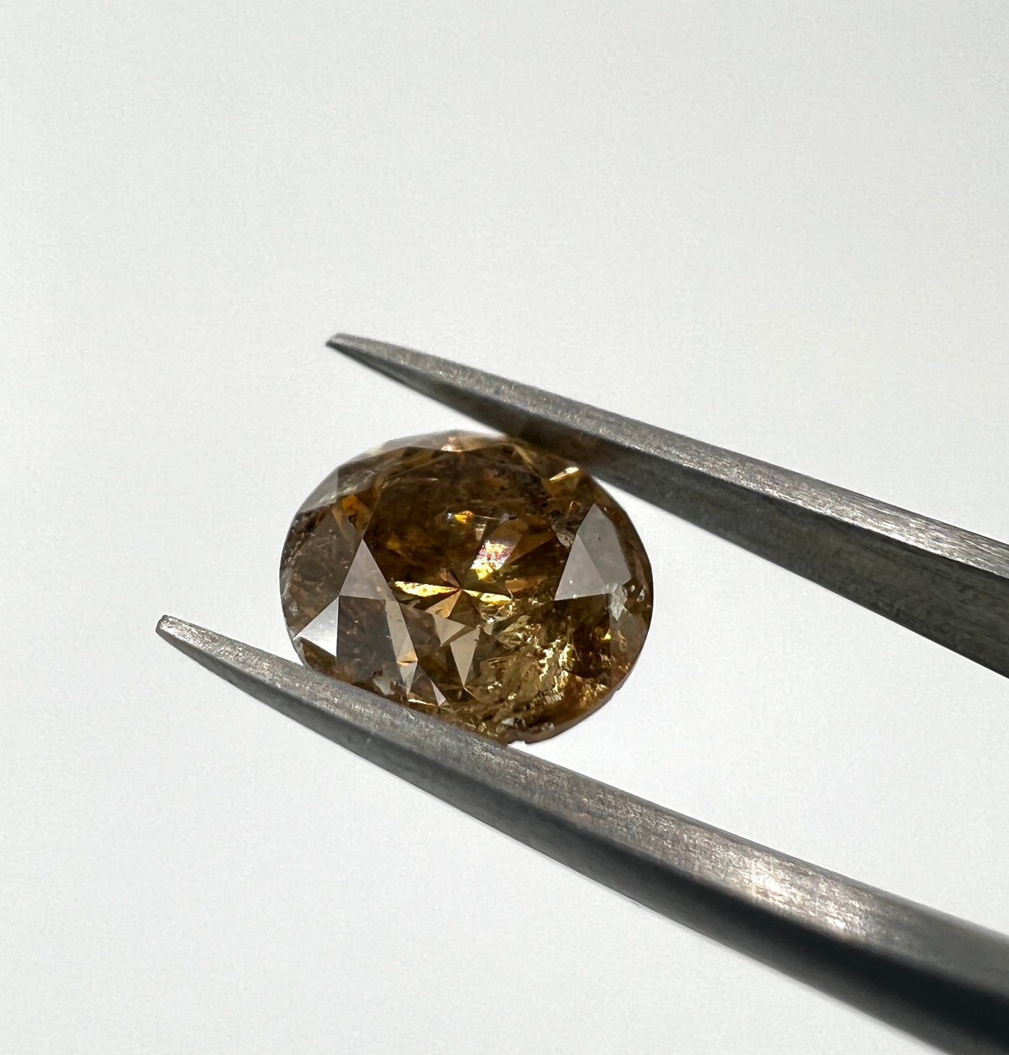 1.515 Carat Diamant Braun Salt & Pepper