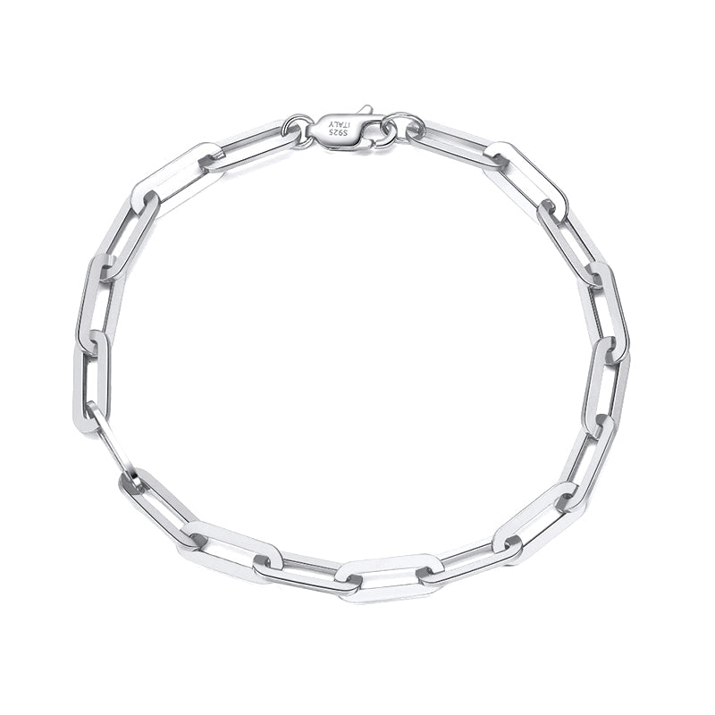 Paperclip Armband Silber/Gold