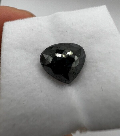 Loser Diamant Mit 2,51 Carat Schöner Schwarzer Fancy  Farbener Diamant