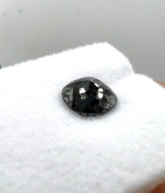 Loser Diamant Mit 1,4 Carat Schöner Schwarzer Fancy  Farbener Diamant