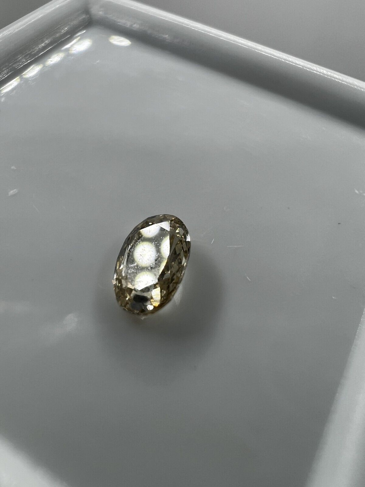 Loser Diamant Mit 0,17Carat Schöner Fancy Champagne Farbener Diamant 