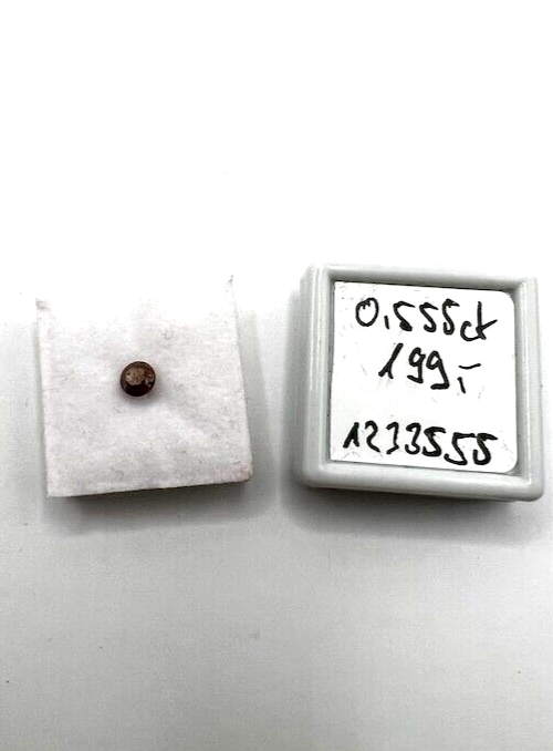 Loser Diamant Schöner Farbintensiver Rötlicher Diamant mit 0,555 Karat