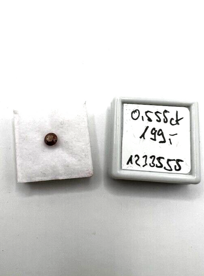 Loser Diamant Schöner Farbintensiver Rötlicher Diamant mit 0,555 Karat