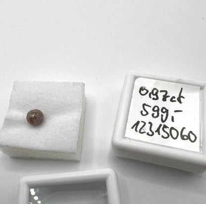 Loser Diamant Mit 0,97 Carat Schöner Fancy Dunkel Farbener Diamant 