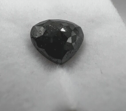 Loser Diamant Mit 2,51 Carat Schöner Schwarzer Fancy  Farbener Diamant