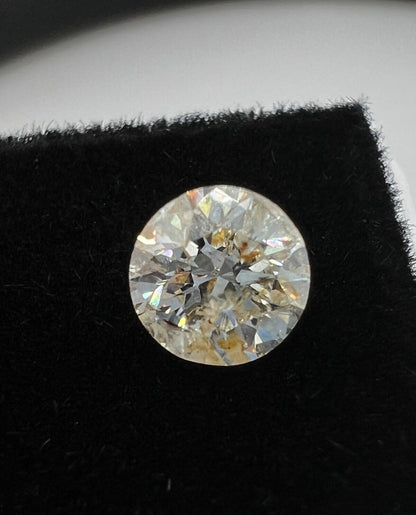 Loser Diamant Mit 0,36 Carat Schöner Weißer Champagne Farbener  Diamant