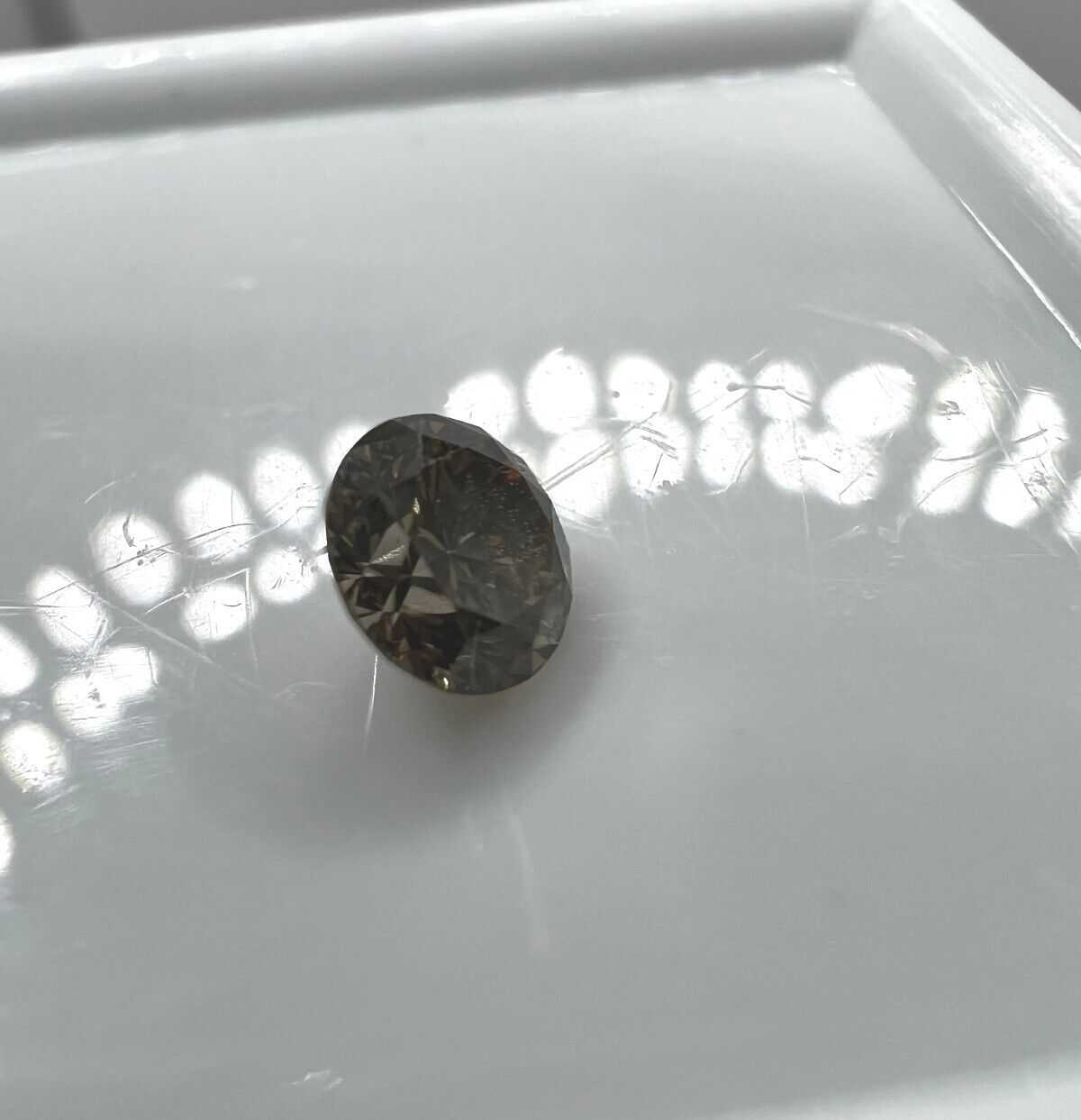 Loser Diamant Mit 0,225 Carat Schöner Champagne Farbener Diamant 