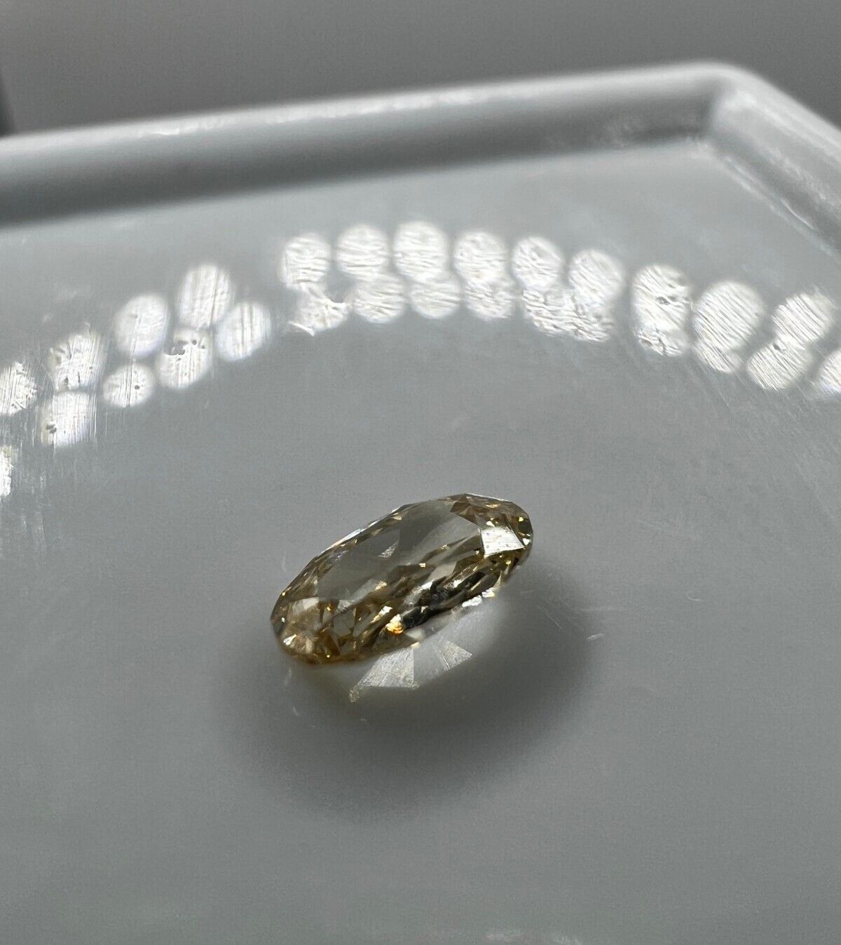 Loser Diamant Mit 0,17Carat Schöner Fancy Champagne Farbener Diamant 