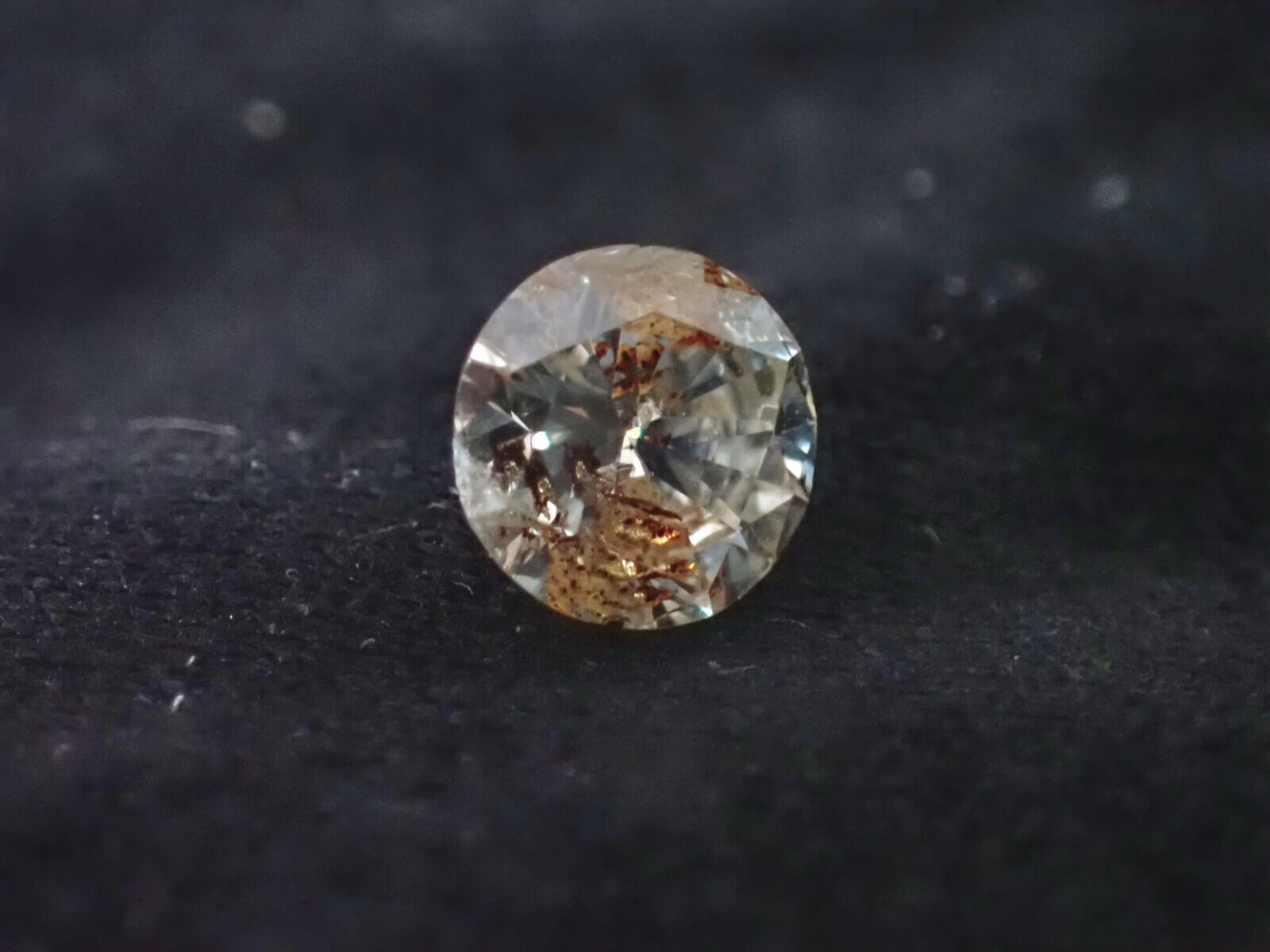 Loser Natürlicher Fancy Champagne Diamant Mit 0,55 Carat