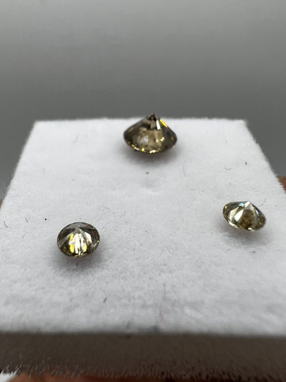 Lose Diamanten Mit 0,75 Carat Zusammen Fancy Champagne Farbenes Diamanten Set 