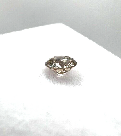 Loser Diamant Mit 0,34 Karat Schöner Fancy-Champagne Farbener  Diamant