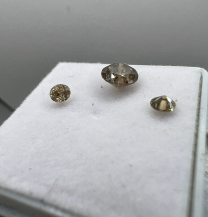 Lose Diamanten Mit 0,75 Carat Zusammen Fancy Champagne Farbenes Diamanten Set 