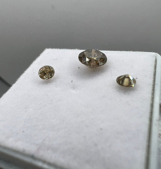 Lose Diamanten Mit 0,75 Carat Zusammen Fancy Champagne Farbenes Diamanten Set 