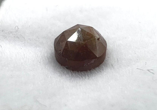 Loser Diamant Mit 0,9 Carat Schöner Fancy Dunkel Braun-Rötlich Farbener Diamant 