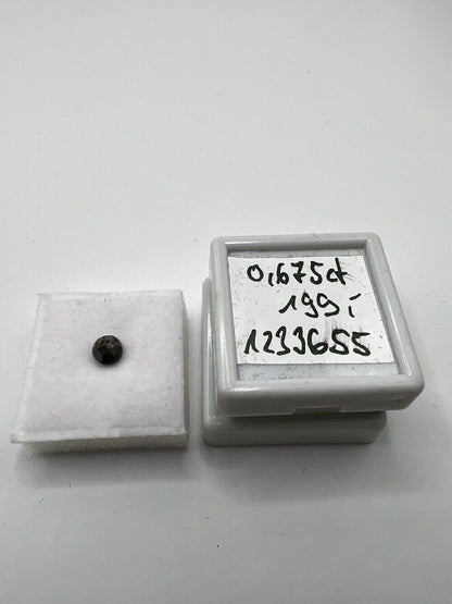 Loser Diamant Mit 0,675 Carat Schöner Fancy-Braun Schwarzer  Diamant