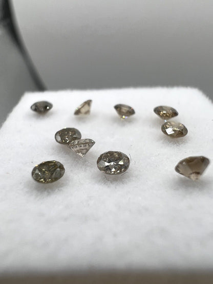 Loser Diamant Mit 0,07 Carat Schöne Fancy Champagne Farbenene Diamanten 
