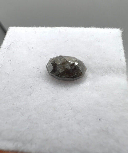 Loser Diamant Mit 0,905 Carat Schöner Fancy Schwarz -Brauner Diamant