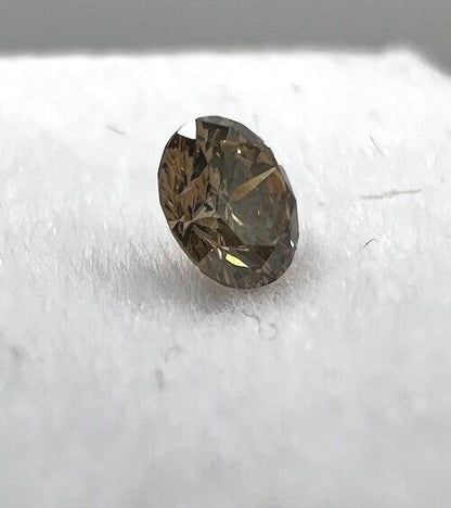 Loser Diamant Mit 0,15 Carat Schöner Fancy Champagne Farbener Diamant 