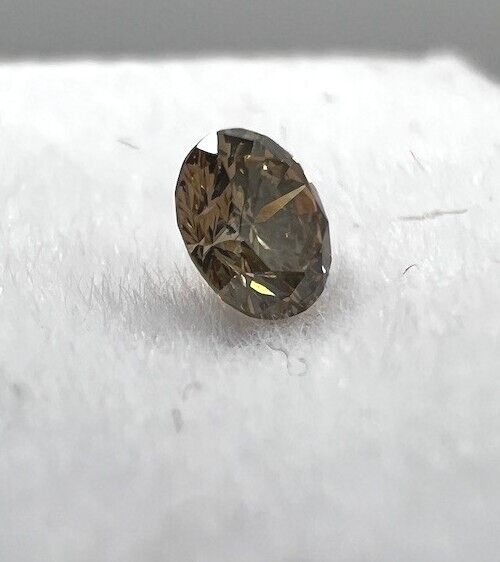 Loser Diamant Mit 0,15 Carat Schöner Fancy Champagne Farbener Diamant 