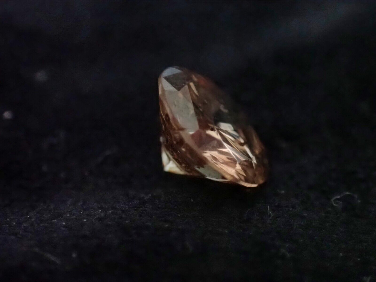Natürliche Diamanten lose Schöner Champagne Fancy Diamant 0,715 Karat 